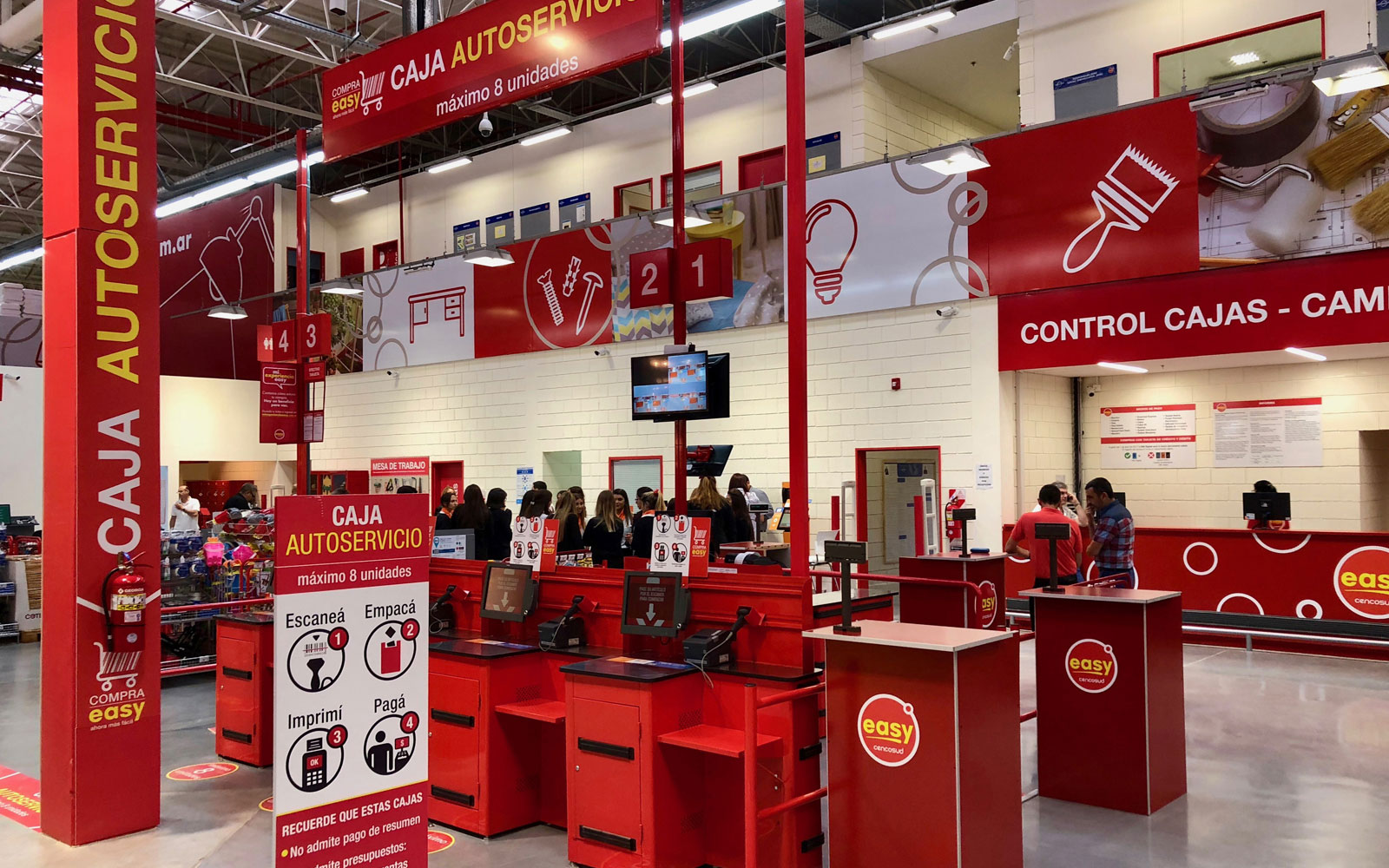 Retail supermercados góndolas
